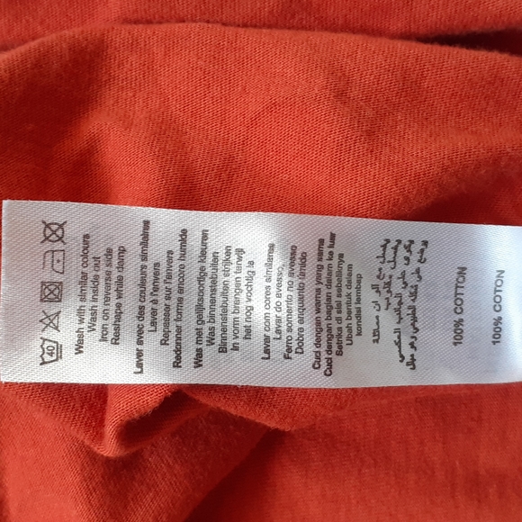 New Look Womans Maternity Orange Tee Size 10 - Picture 7 of 13